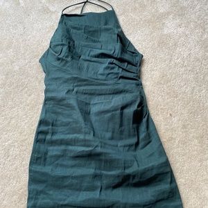Zara dark green mini dress